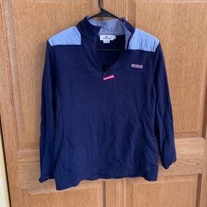Ladies Navy Vineyard Vines Shep Shirt